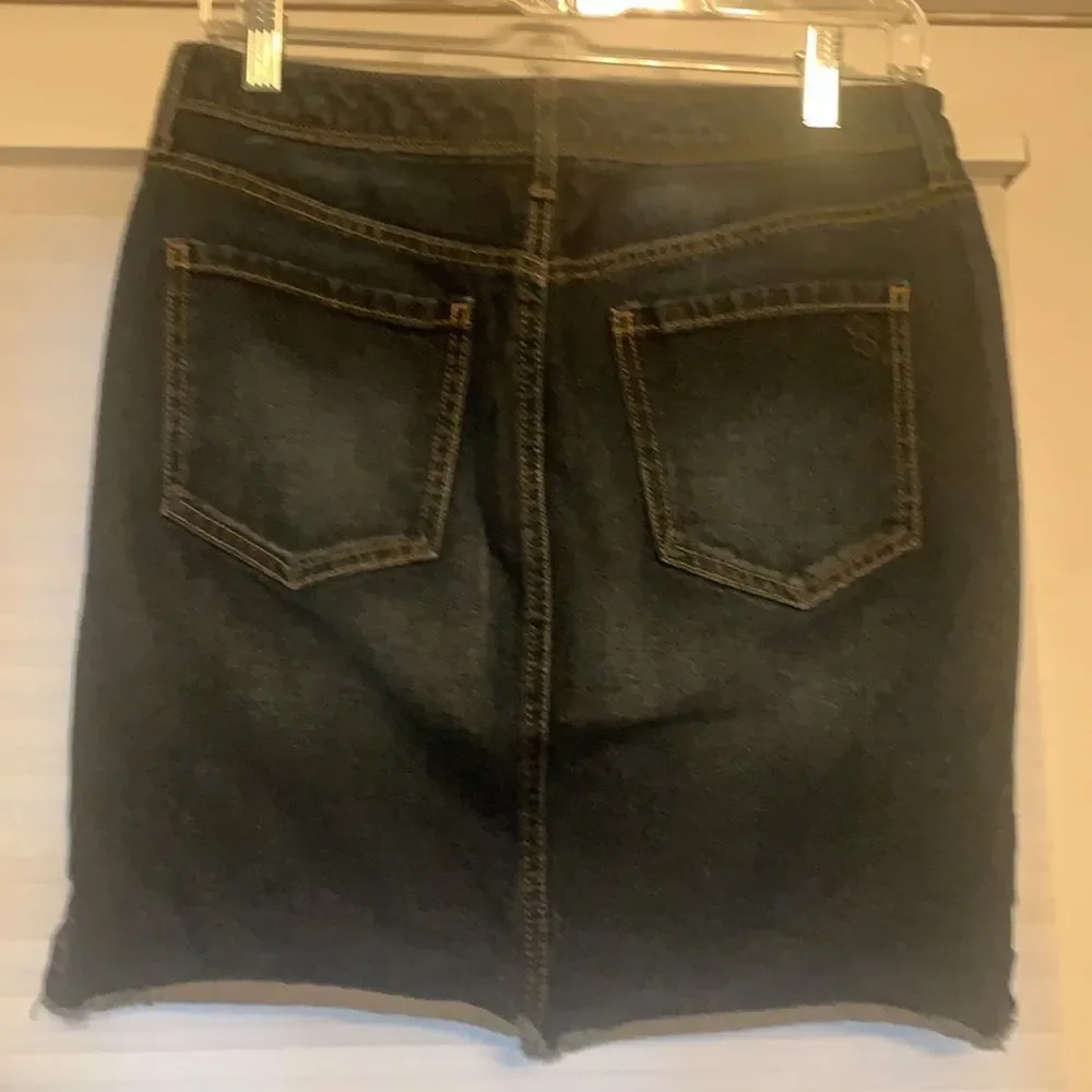 Jessica Simpson Adorn High Waist Denim Skirt Size 28‎ 30 4 / 6